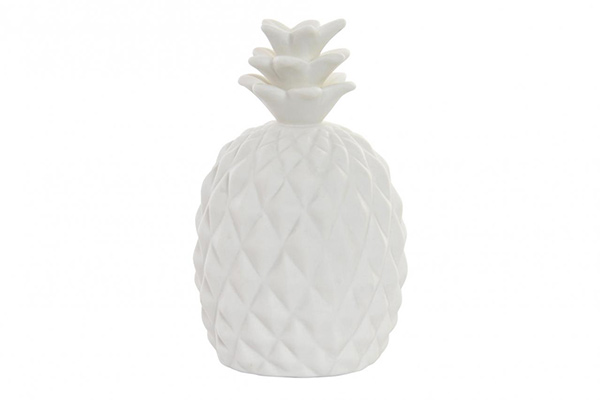 Decorative light ceramic led 6x6x10 pineapple