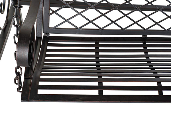 Bench metal 152x93x214 swing black