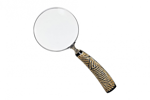Magnifying glass glass horn 10x1x25 striped
