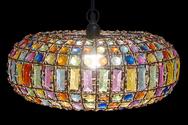 Ceiling lamp metal acrylic 44x44x23,5