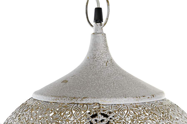 Ceiling lamp metal 32x32x40 aged white