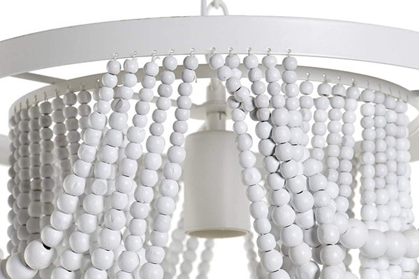 Ceiling lamp metal mdf 35x35x95 white