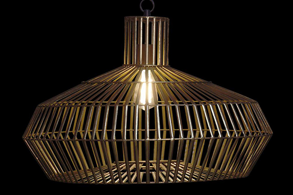 Ceiling lamp metal 60x60x135 golden