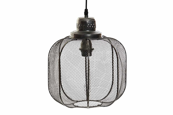 Ceiling lamp metal plastic 25x25x44 mesh grey