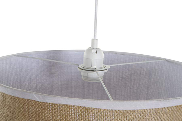 Ceiling lamp polyester 40x40x32 natural brown