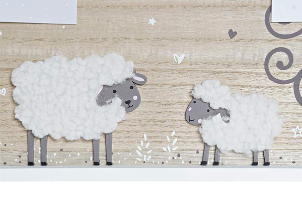 Memo pictures mdf 40x2x25 sheep natural