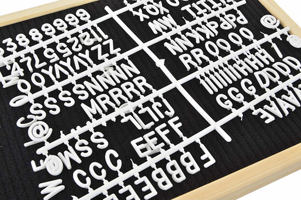 Memo wood polyester 30x2,5x40 149l. letters