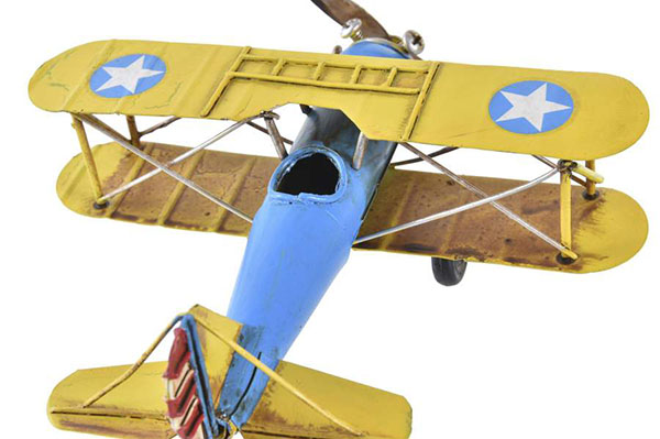 Metalna dekoracija avion u boji 16x15,5x7 3 modela
