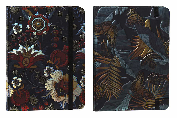 Notebook paperboard 13,5x18x1,5 88h. flowers 2 mod