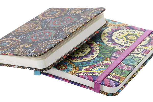 Notebook paperboard 9,5x14x1,5 88h. ethnic 2 mod.