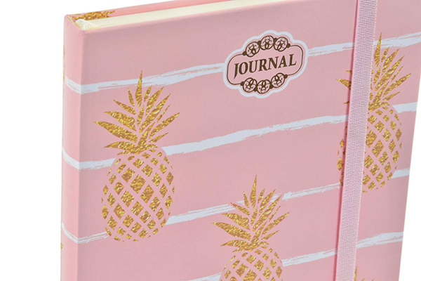 Notebook paperboard 13,5x18 88h. pineapple 2 mod.