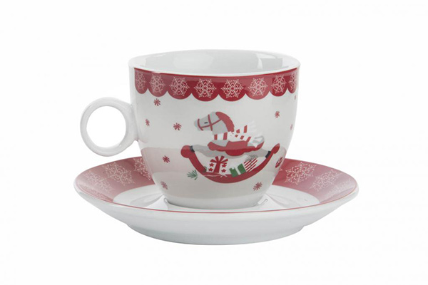 Cup porcelain 220ml plate