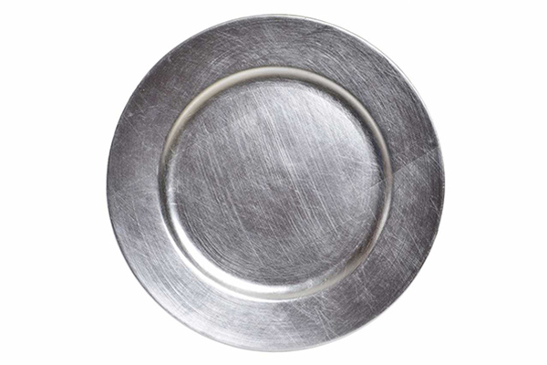 Novogodišnji tanjir silver / pp 33 cm