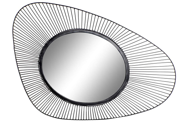 Mirror metal mirror 52x5,5x81 black