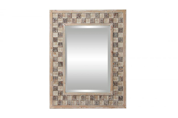 Mirror wood 70x90x5 wall