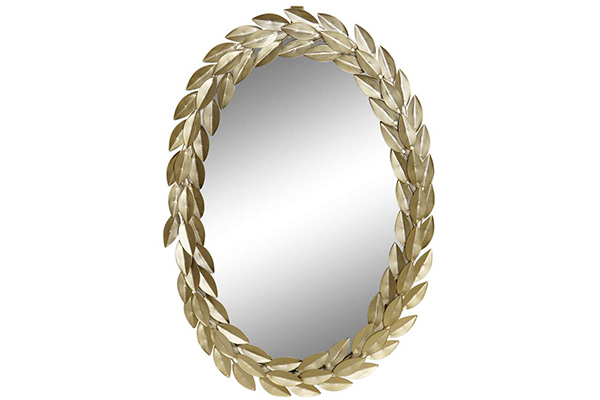 Mirror metal 33x2x49 laurel golden