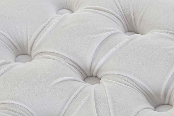 Footrest polyester mdf 78x78x40 white