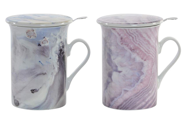 Tea mug porcelain 10,5x8,3x11 280 geoda 2 mod.