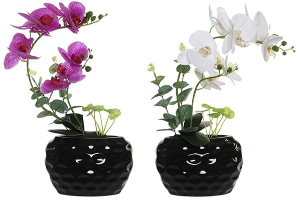 Flower rubber ceramic 32x18x46 orchid 2 mod.