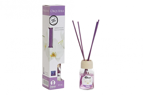 Fragance diffuser glass 4x4x20 30 ml. orchid