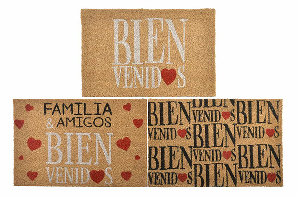 Doormat coco fiber 60x40x1,5 you are welcome 3 mod