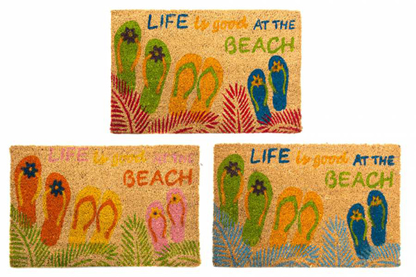 Doormat fiber coconut 60x40x1,5 beach