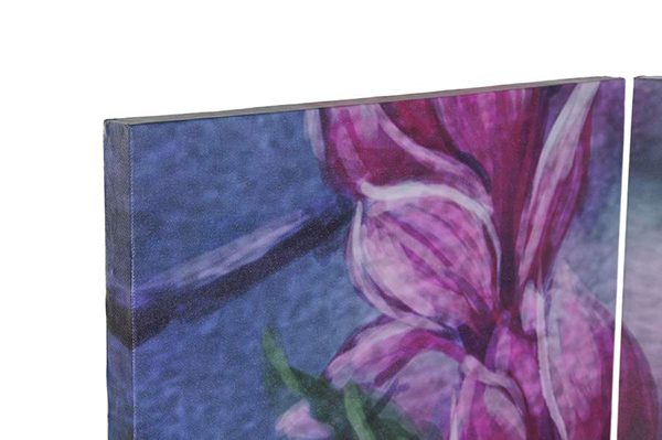 Folding screen canvas mdf 120x2,5x180 lotus flower