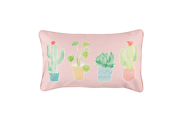 Pastel cactus cushion with inner