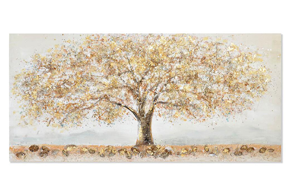 Picture canvas mdf 150x3,5x70 tree hand painted