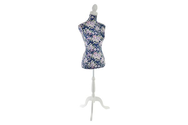 Mannequin polyester wood 43x38x168 floral lilac