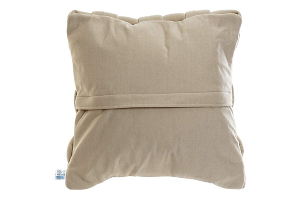 Cushion polyester 45x10x45 braided beige