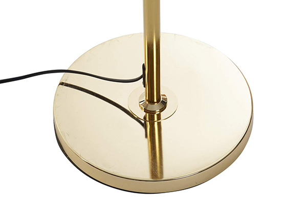 Floor lamp metal glass 40x40x157 ball golden