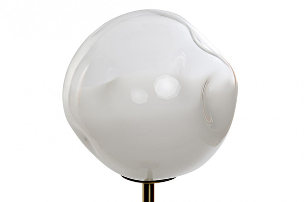 Floor lamp metal glass 30x30x135 white