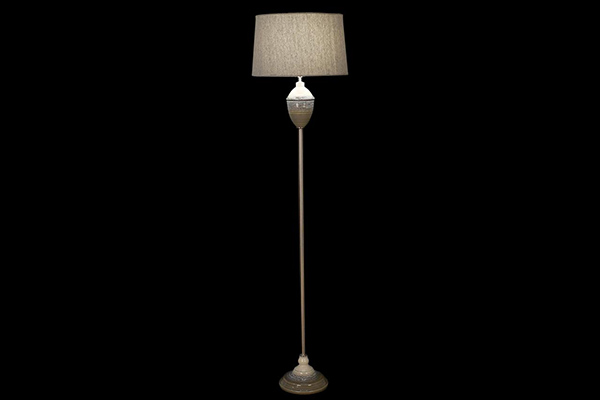 Floor lamp porcelain metal 40x40x162 aged