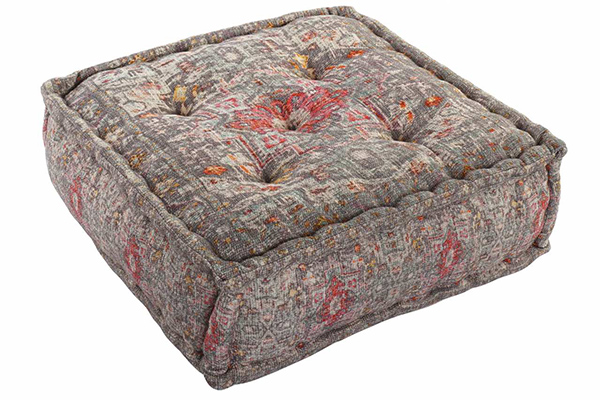 Floor cushion cotton 60x60x23 4 kg aged red