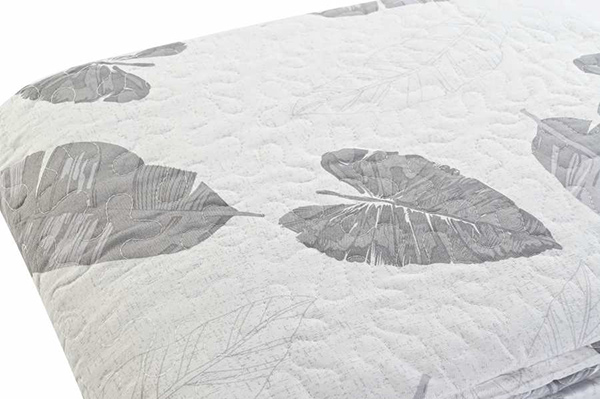 Quilt cotton polyester 180x260x1 285 gsm, leaves