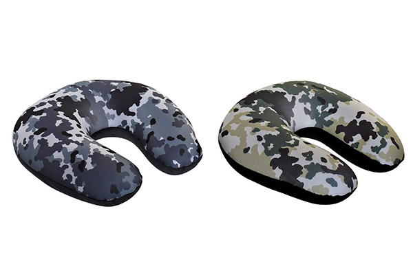 Travel cushion polyester 30x30x8,5 camouflage 2 mo
