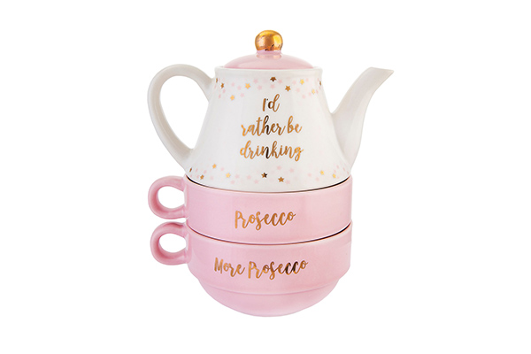 I'd rather be drinking prosecco teapot