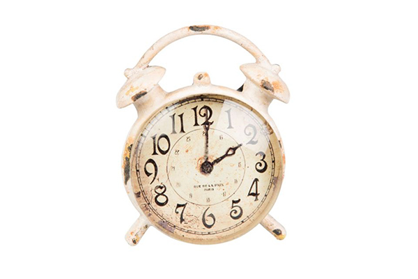 Alarm clock boudoir drawer knob - cream