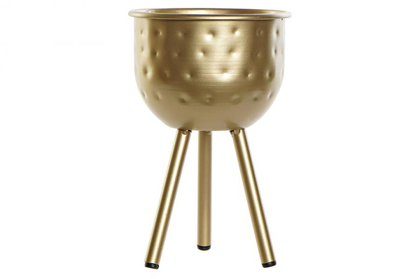 Flowerpot stand metal 13x13x20,5 golden
