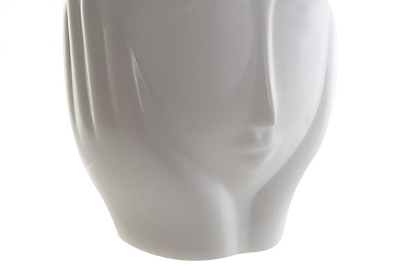 Flowerpot stand ceramic 14x14x15,5 expensive white