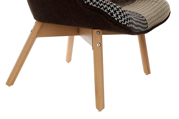 Set fotelja i stolica za noge geometrik / 2 70x62x99