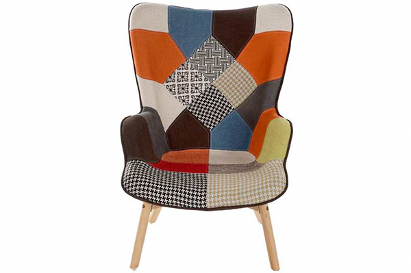 Set fotelja i stolica za noge geometrik / 2 70x62x99