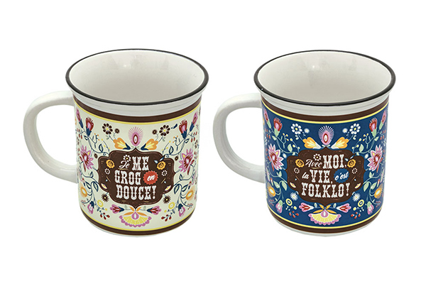 Set of 2 mugs folklo