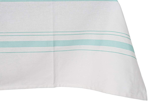Tablecloth set 8 cotton 150x1x250 mint green
