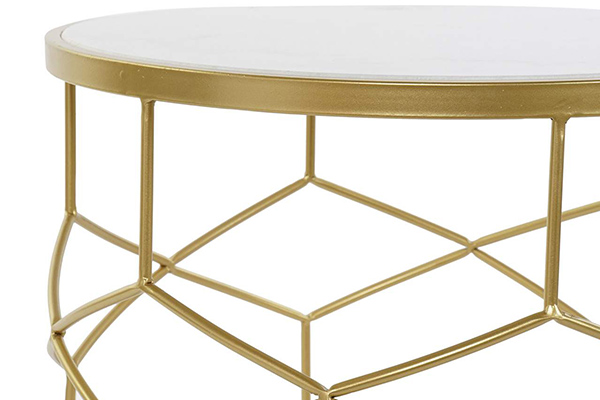 Auxiliary table set 2 metal 46x46x57 geometric