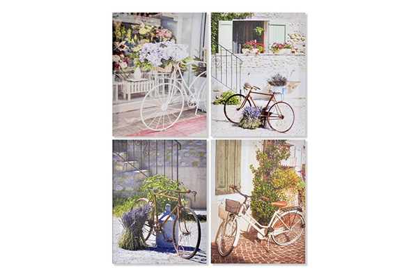 Slika bicikli i cveće 30x2x40 4 modela