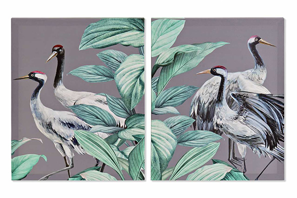 Picture canvas mdf 40x1,8x50 herons 2 mod.