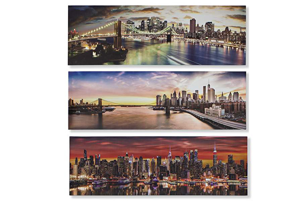 Picture canvas mdf 90x2x30 new york 3 mod.