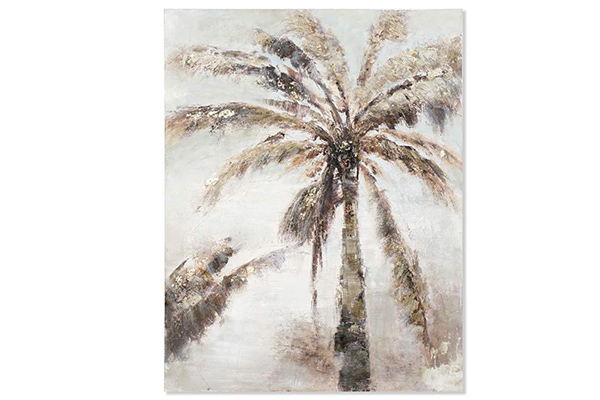 Picture canvas pine tree 90x3,5x120 palm tree